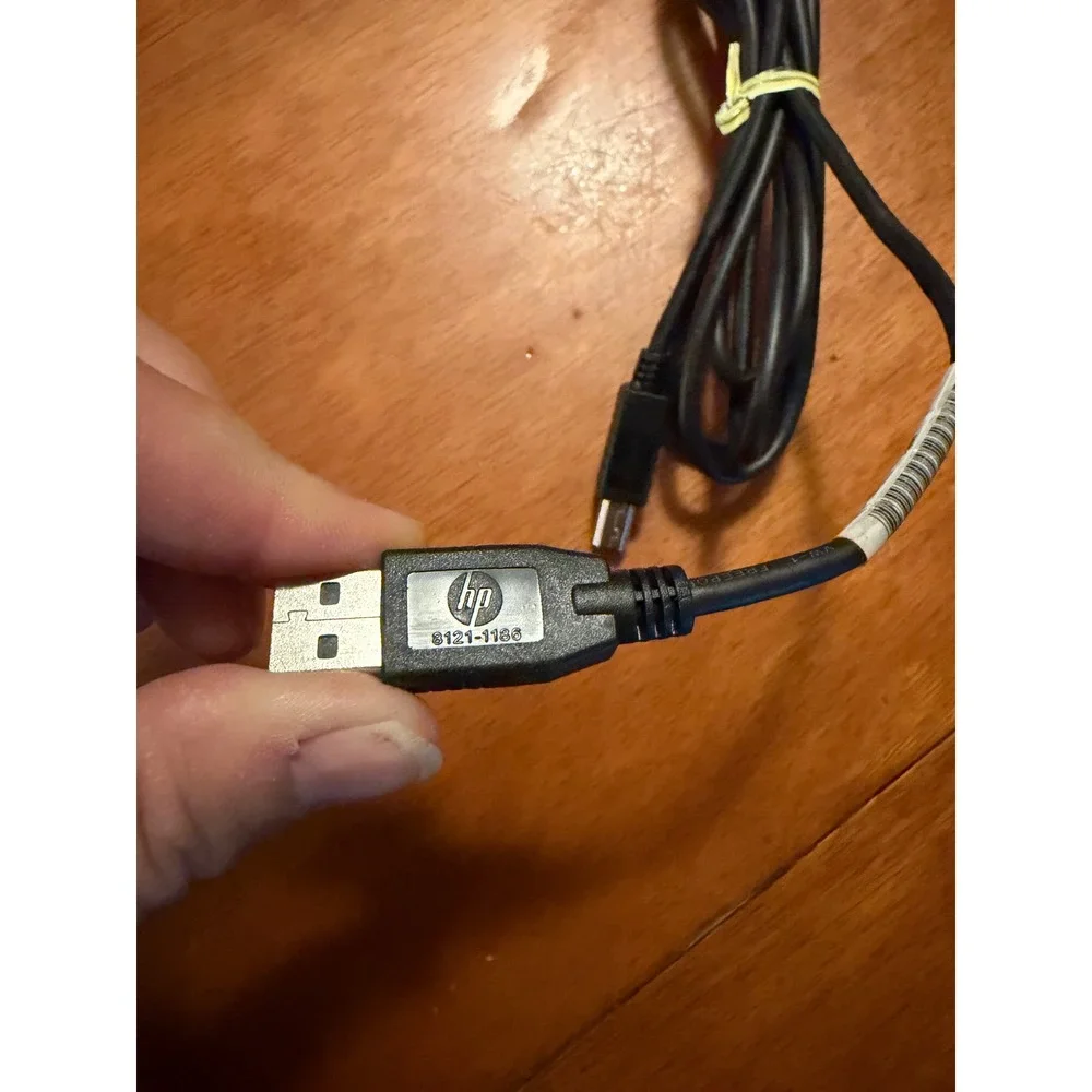 HP USB 2.0 Printer Cable Type A to B Black‎ 6ft 8121-1186 Scanner Data Cord